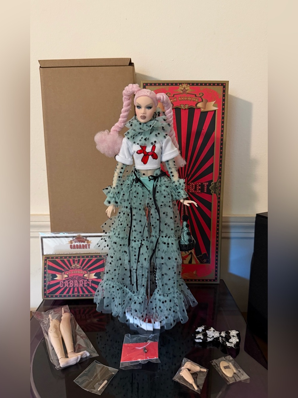 Integrity Toys Fashion Doll Clownesque Nadja Rhymes Le Cirque Cabaret Clown LE